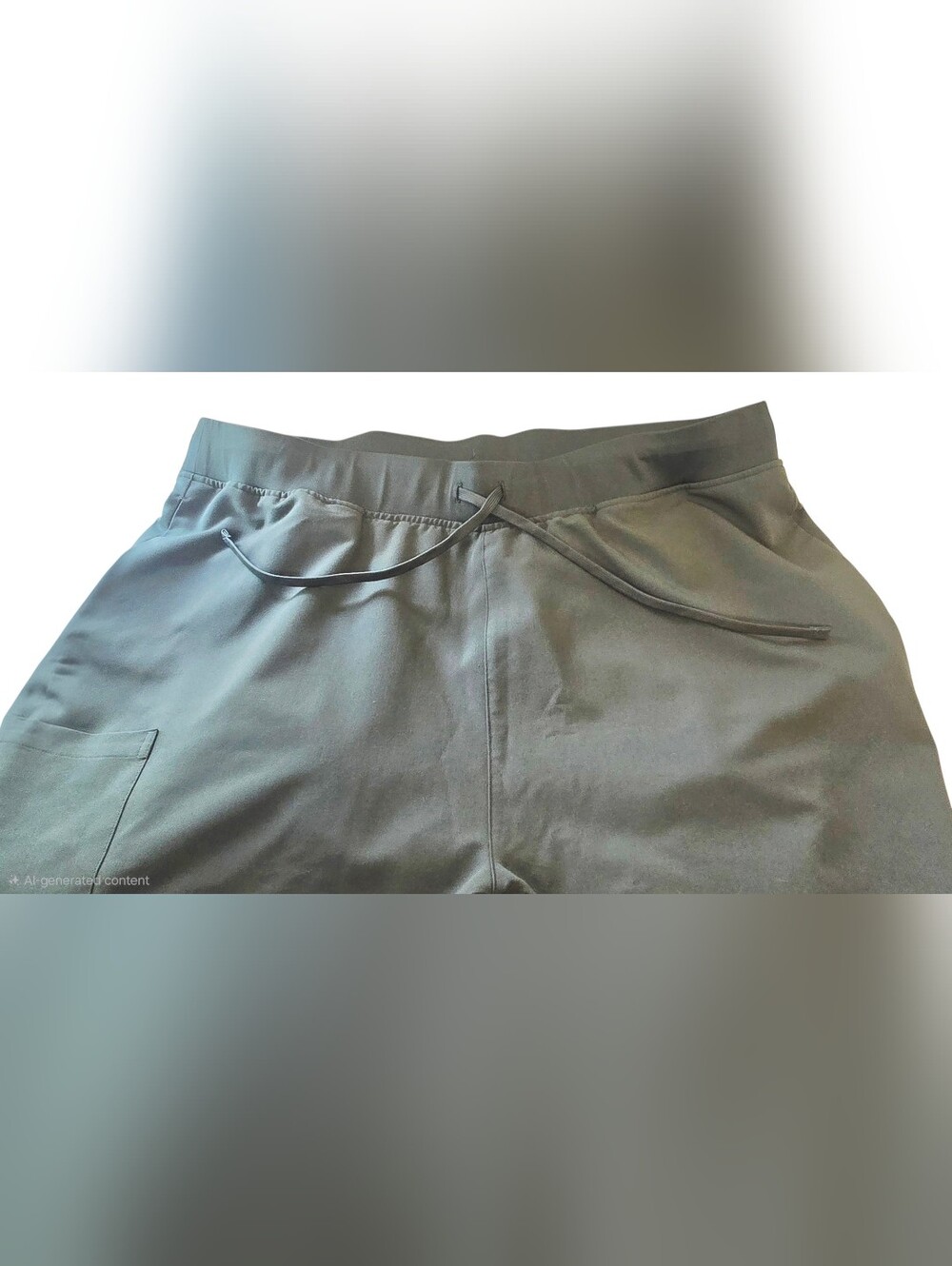 P2XL Mandala Scrubs/ Jogger Pants Olive Green Elastic Waist Drawstring